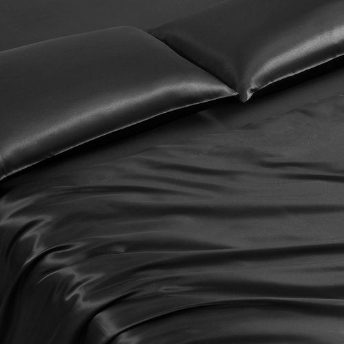 Juicy Couture Modern Black Leopard Satin Queen Comforter Set - Luxury Bed in a Bag – Soft & Stylish 8-Piece Bedding Collection
