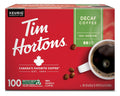 Tim Hortons Decaf Medium Roast Coffee - Single-Serve K-Cup Pods for Keurig Brewers | 100 Count