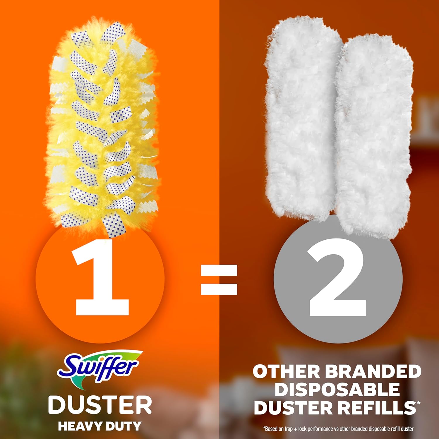 Swiffer Duster Kit - Heavy Duty Starter Kit with 8 Refills & 6 ft Super Extendable Handle
