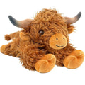 JOD® 4lbs Highland Cow Weighted Stuffed Animals, 22inch Giant Highland Cow Gift Plushie Toy, Cute Stuffed Animal Highland Cattle Plush Pillow Women Adults Kid Bedtime Highland Cattle