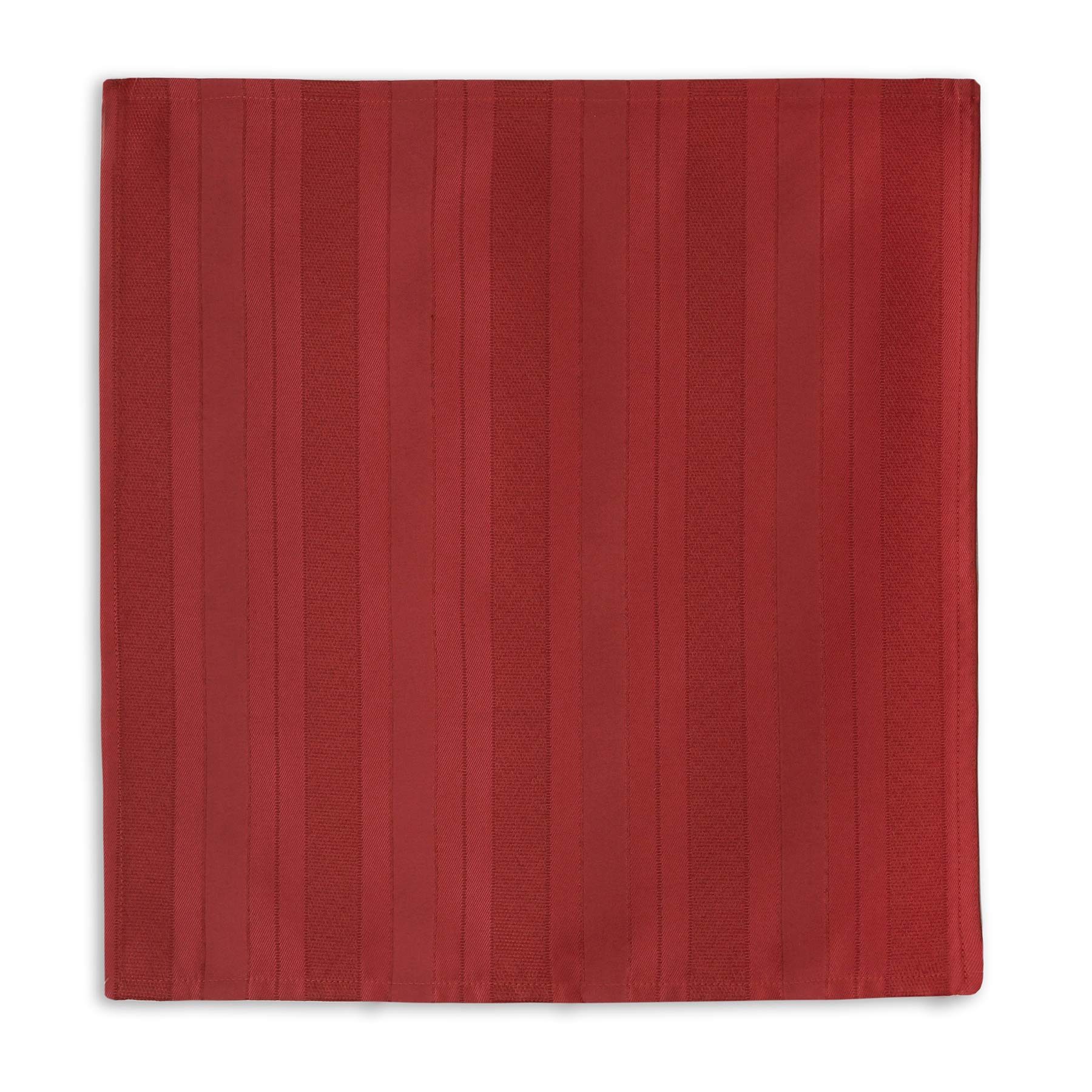 Newbridge Red Satin Stripe Fabric Tablecloth, 60 x 144 Inch Rectangle, Elegant Woven Stripe, Wrinkle Resistant Reusable Polyester Table Cover