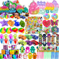 Pop Fidget Treasure Box Toys - 118 Pcs Party Favors for Kids | Goodie Bag Stuffers & Carnival Prizes for Ages 4-12
