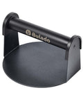Bulado Burger Press, 6'' Round Burger Smasher for Griddle with Heat-Resistant Handle, Teflon-Coated Iron Non-Stick Hamburger Smasher Tool for Flat Top Griddle, Grill, BBQ, Cooking, Gift Package