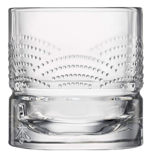 La Rochere Dandy Whiskey Glasses Set of 4 – French Pressed Glass Whiskey Tumblers with Symbolic Designs of Scotland, Ireland, USA & Japan – Authentic French Craftsmanship for Spirits Rituals (10 oz)