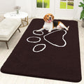 OLANLY Dog Door Mat - Absorbent Non-Slip Mud Mat for Paws | Quick Dry Chenille, 70x46, Brown