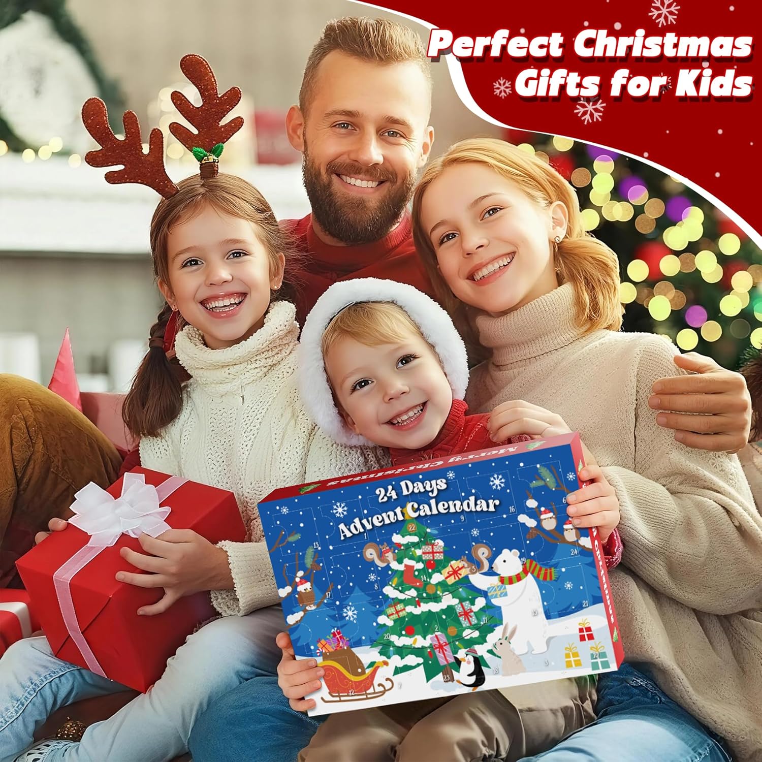 Skiennix Christmas Advent Calendar 2025 - 24 Days of Surprises with Plush Toys | Perfect for Kids & Teens