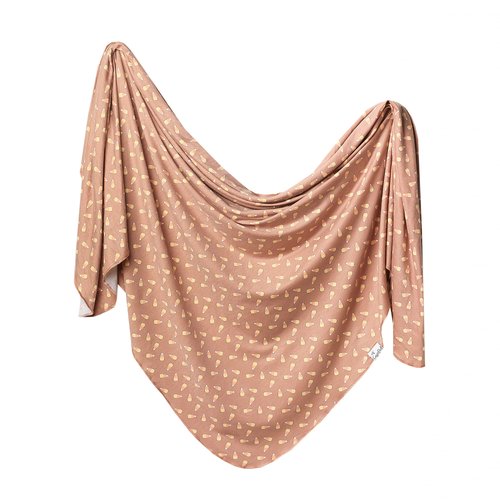 Copper Pearl Large Premium Knit Baby Swaddle Receiving Blanket Treat