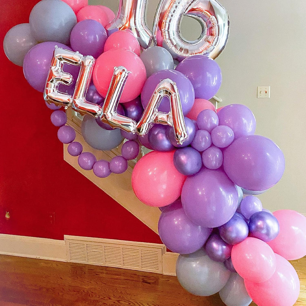 Voircoloria Purple Balloons - 66 Pack of 12-Inch Latex Balloons for Parties & Celebrations
