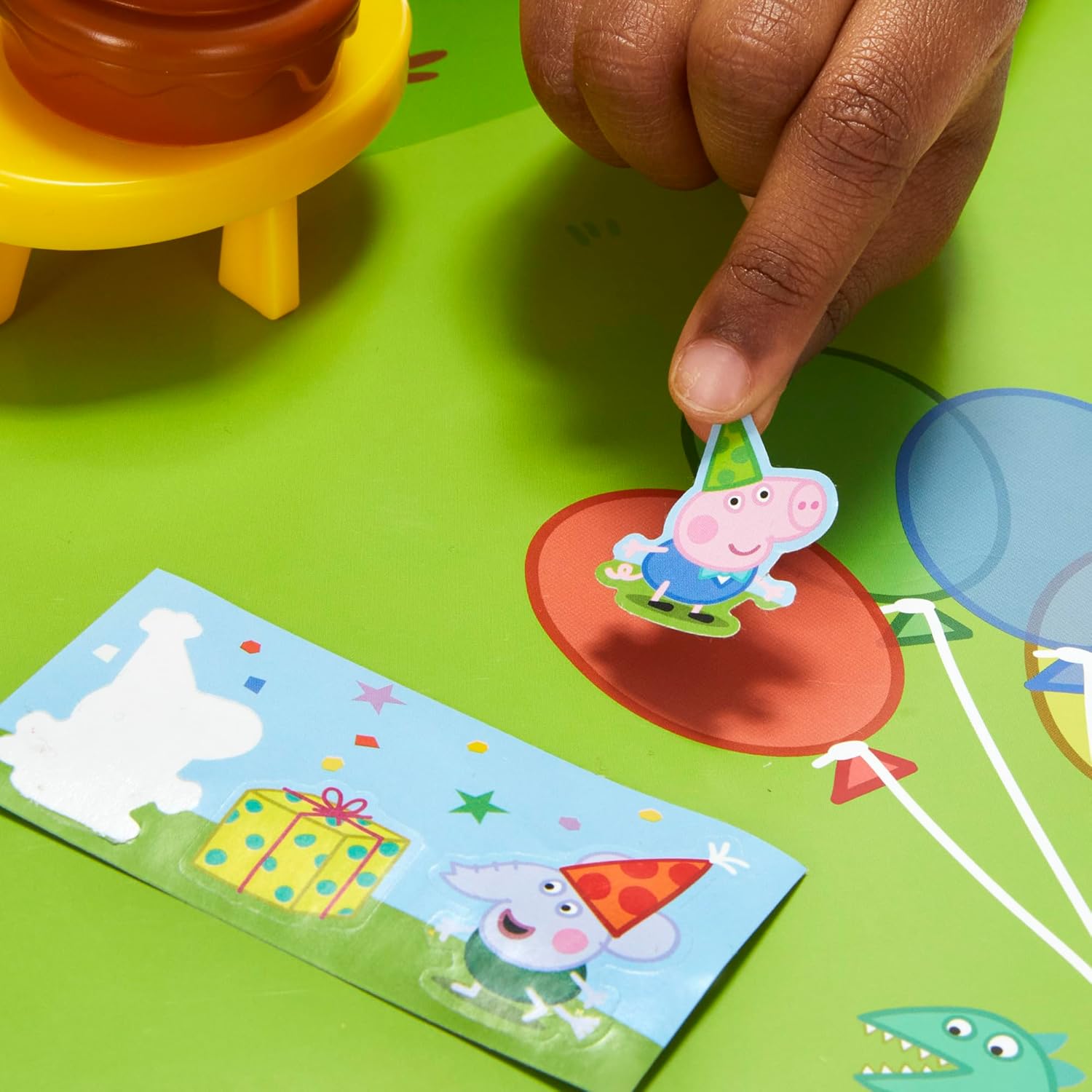 Peppa Pig George's Party Advent Calendar - 24 Surprise Toys & Stickers | Fun Preschool Gift for Kids 3+