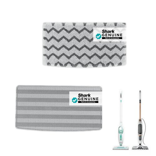 Shark Genuine Steam Mop Replacement Pads 2 Pack – 1 Dirt Grip & 1 Scrub Pad Included, Machine Washable, Designed for Sealed Hard Floors, Compatible with Shark S1000 & S2000 Series ONLY, 1153FCS2000
