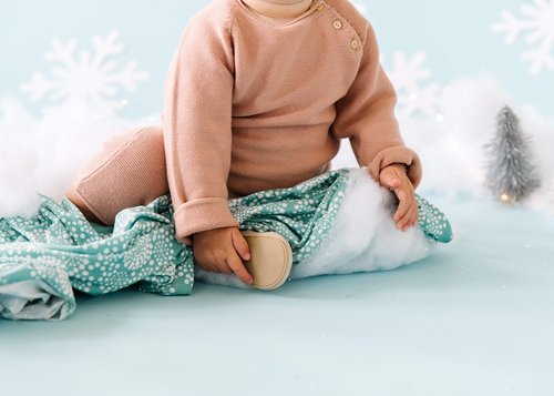 Copper Pearl Large Premium Knit Baby Swaddle Receiving Blanket Jane