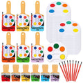 Sabary 18 Set Bulk Valentines Day Gifts Include Painting Valentines Day Card Watercolor Mini Paint Set with Seal Bags and Sheets Glue Points for Gift Party Favors