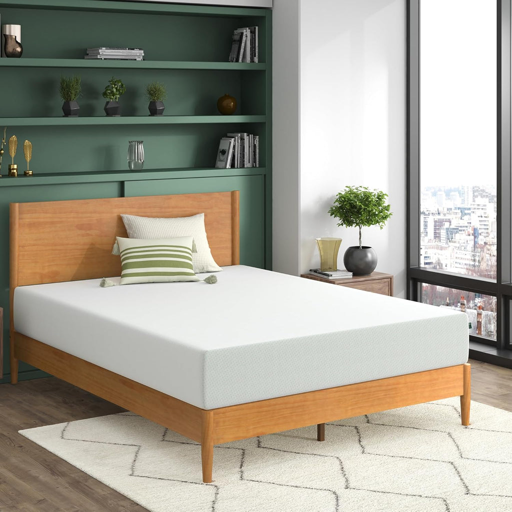 Zinus Memory Foam Mattress - 10 Inch Green Tea Infused Comfort | Queen Size