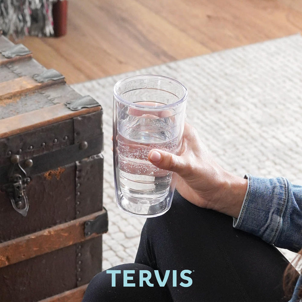 Tervis Skyfall Daisies Made in USA Double Walled Insulated Tumbler Travel Cup Keeps Drinks Cold & Hot, 16oz, Classic