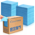 HunnmingRe 300 Sheets 9.84 x 13.78 in Disposable Shop Towels Bulk Heavy Duty Shop Towels Lint Free Paper Absorbent Anti Dissolution for Garage Car Work(Blue)