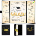 JOYIN 2026 Graduation Guestbook Alternative(Black & Gold), 12" Signature Congrats Graduation Party Decorations, Class of 2026 Grad Card for High School College Grad Gift, Party Guest Signing Cardboard
