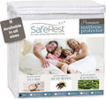 SafeRest Waterproof Mattress Protector - Twin Size Fitted Cover with Stretchable Pockets | Machine Washable Cotton Blend