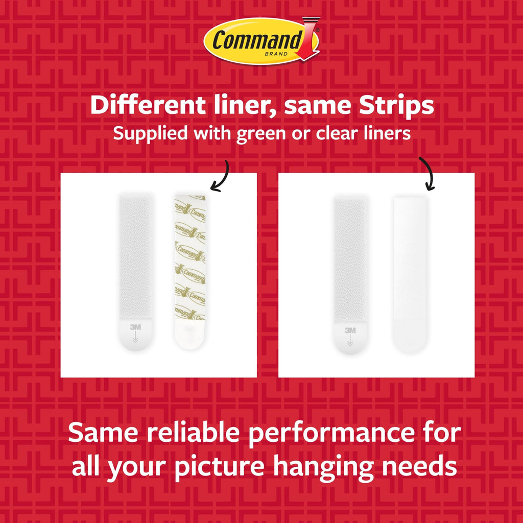 Command 20, 15, & 5 lb X-Large, Large, and Medium 16 Pairs Picture Hanging Strips (32 Strips), Damage-Free Hangers for Picture Frames, No Tools Required, Great for Home Room Wall Decor, White Adhesive