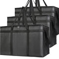 Bodaon Insulated Food Delivery Bag - 3-Pack XXXL Pizza Cooler | Thermal Carrier for Catering & Travel