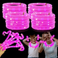 Skiennix Pink Glow Sticks - 24 PCS Party Favors & Accessories for Kids' Graduation & School Events