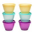 Tupperware Plastic Container - 400ml, 6 Pieces, Multicolour