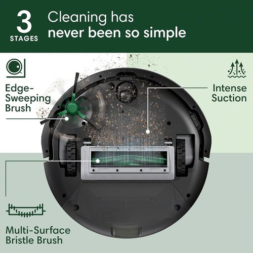 iRobot Roomba 105 Robot Vacuum - Powerful Suction, LiDAR Navigation, Multi-Surface Cleaning | Self-Charging