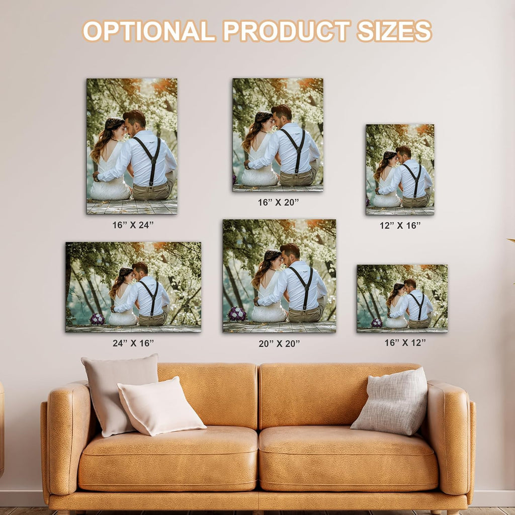 WEGA Custom Canvas Prints - Personalized Framed 8x10 Photo Wall Art | Unique Gifts for Family & Pets
