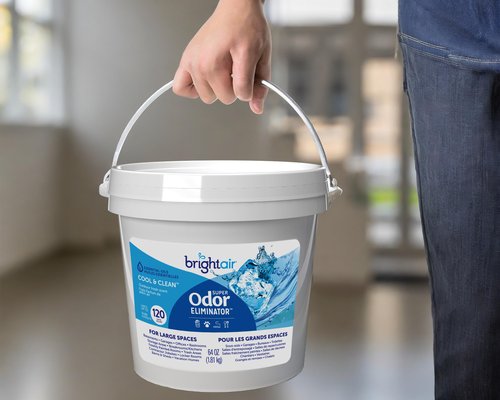 Bright Air 64 oz. Super Odor Eliminator, For Large Spaces, Cool & Clean, Case of 2, Odor Eliminator & Air Freshener, Natural Essential Oils, Lasts Up to 120 Days Each
