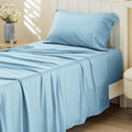 Bedsure Cooling Sheets - Twin XL Bamboo Rayon, Breathable & Soft Hotel Luxury Bedding, Aqua