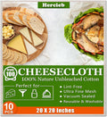 Skiennix Cheese Cloths - 10 Pcs 20x20 Inch Unbleached Cotton Straining Cloths | Reusable Muslin for Juicing & Cooking