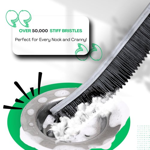 Hard Bristle Crevice Cleaning Brushes for Household use - Multifunctional Crevice Cleaning Tools for Housekeeping & Bathroom Cleaning Tools - Small Cleaning Brushes for Tight Spaces