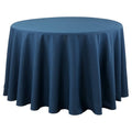 SARO LIFESTYLE Collection Casual Design Everyday Tablecloth, 132", Navy Blue