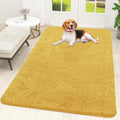 OLANLY Dog Door Mat - Absorbent Non-Slip Chenille Mat for Muddy Paws | 59x35 Inches, Quick Dry, Yellow