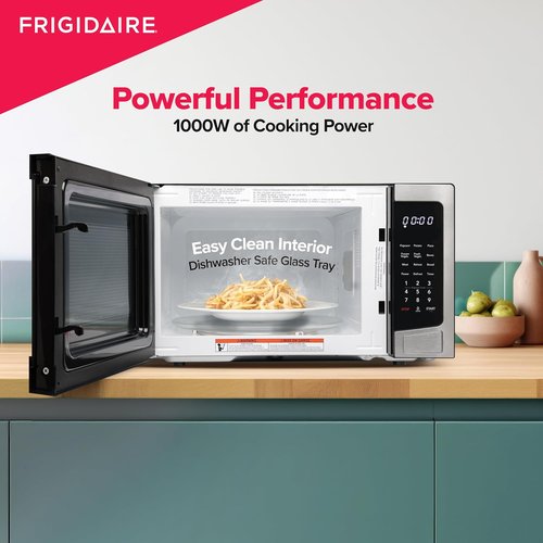 Frigidaire Stainless Steel Microwave Oven - Programmable Multi-Function 1.1 Cu Ft | 1000-Watt Power