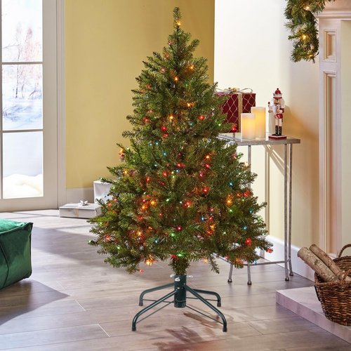 JSungo Folding Christmas Tree Stand, 16.3inch Replacement Christmas Tree Base for 4-6 Feet Artificial Tree, Metal Xmas Tree Holder Fits 0.5 - 1.37 Inch Tree Pole, DarkGreen