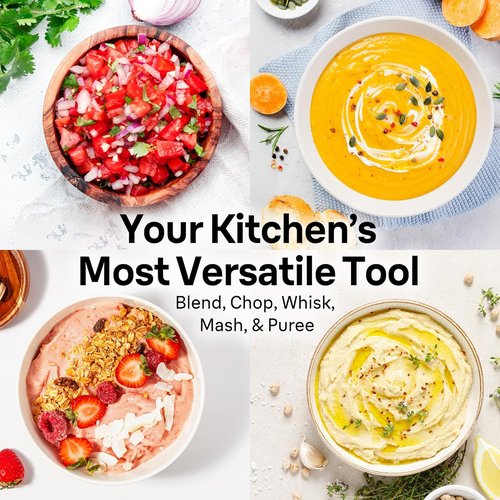 Braun MultiQuick 7 Immersion Blender - 3-in-1 Handheld Electric Stick Blender for Soups, Smoothies & More