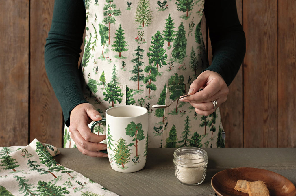 Now Designs Spruce Woodland Cotton Kitchen Apron, W28 x L32in