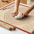 Skiennix Silicone Baking Mat - Extra Thick Non-Stick Dough Rolling Sheet | 28" x 20" Reusable Food Grade Mat for Cookies, Macarons, and Pastry