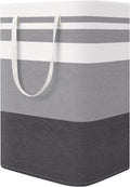 StorageRight Large Laundry Basket - Collapsible Hamper with Easy Carry Handles | 75L Gradient Grey for Bedroom, Dorm, Towels, Toys