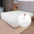 Soft Stretch Queen Size Fitted Sheet - Cozy Jersey Knit with 4-Way Stretch | Deep Fit 5"-16" - White