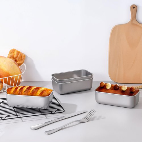 LIANYU 24 Pack 6.3 x 3.5 Inch Mini Loaf Pans for Baking Bread, Stainless Steel Small Bread Loaf Pan Mold for Homemade Meatloaf, Metal Tin Loaf Pan Perfect for Banana Sourdough, Dishwasher Safe
