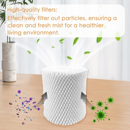 Smilefil 3 Pack Large Room Humidifier Filters Replacement Wick Filters Compatible with Canopy Humidifier Plus ONLY （5.5L）(Don’t fit for Bedside or Nursery)