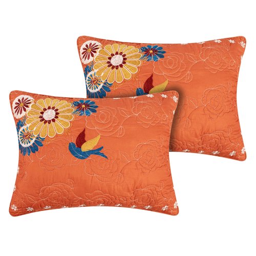 Barefoot Bungalow Topanga Pillow Sham, Standard, Orange