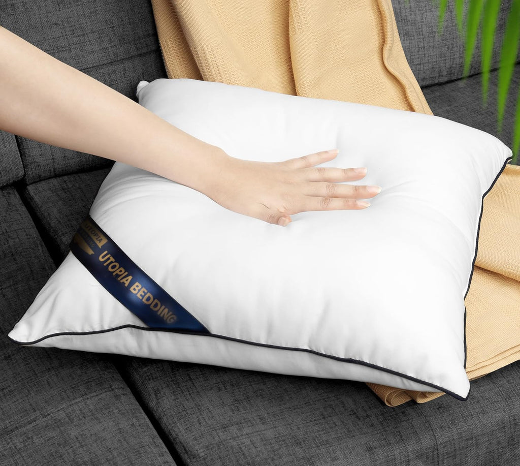 Utopia Bedding Throw Pillow Inserts - Pack of 4 White Decorative Pillows | 18 x 18 Inches for Sofa & Bed