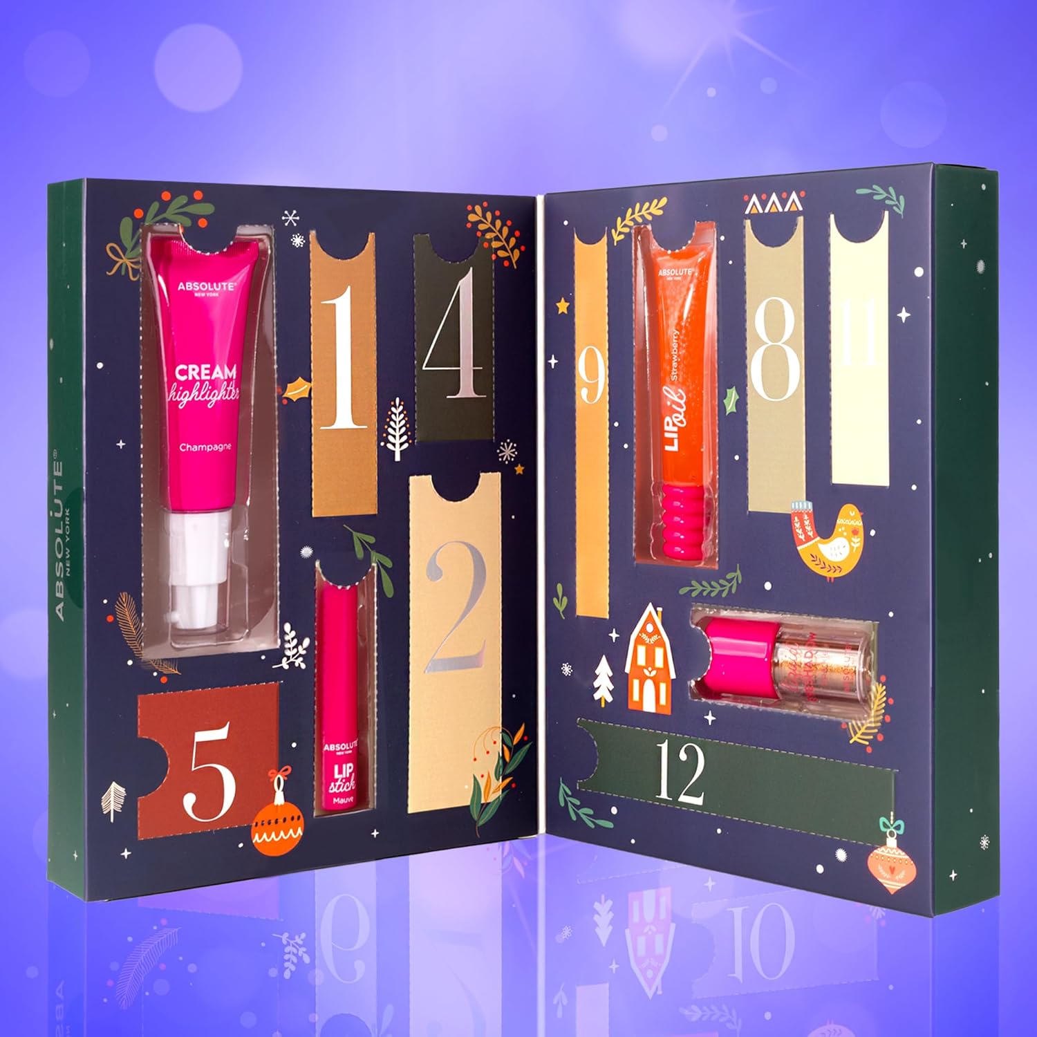 Absolute New York Advent Calendar - 12 Days of Limited Edition Makeup Essentials for 2025