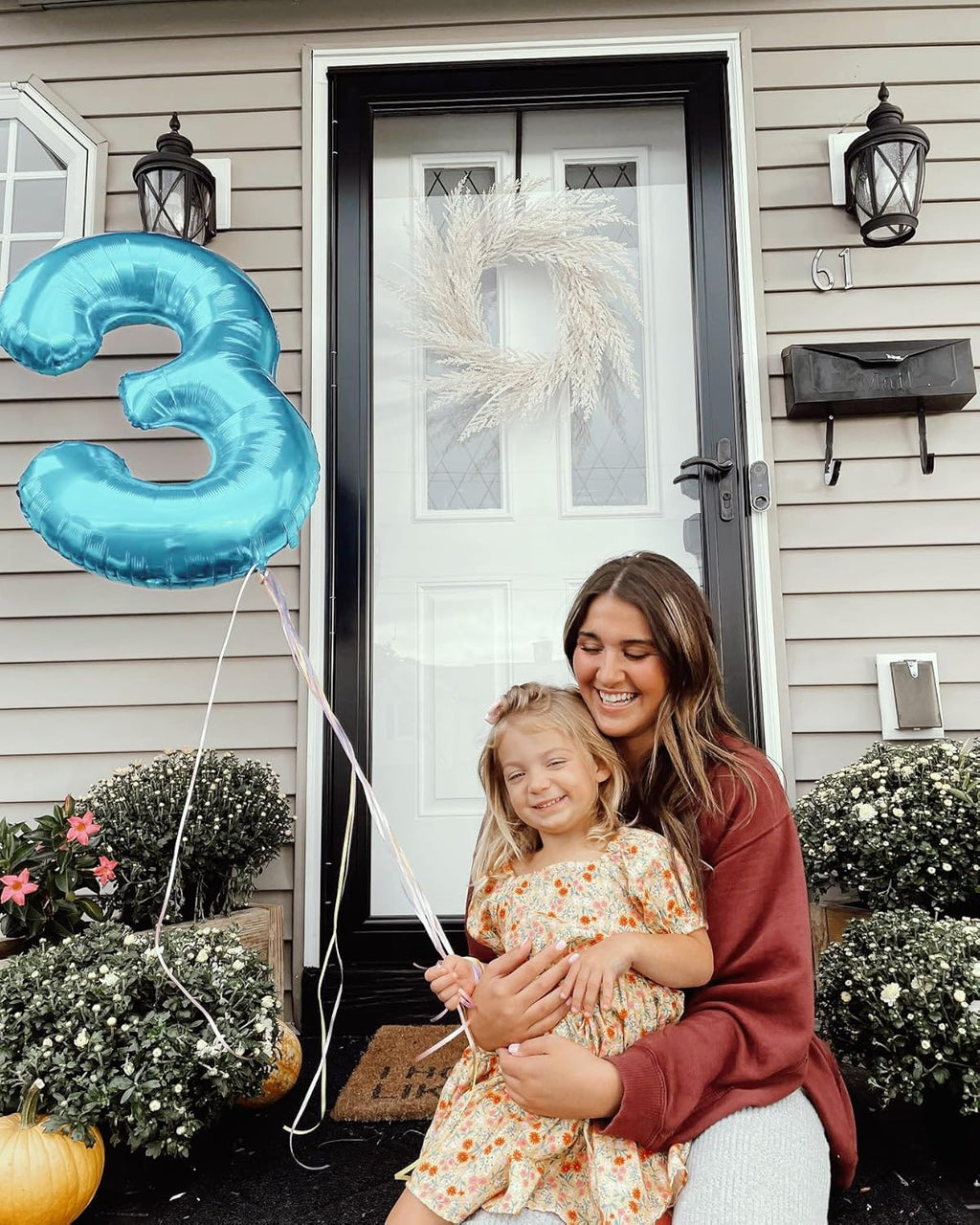 Pearlescent Blue Number 9 Balloon - 40 Inch Giant Birthday Decoration for Boys & Girls