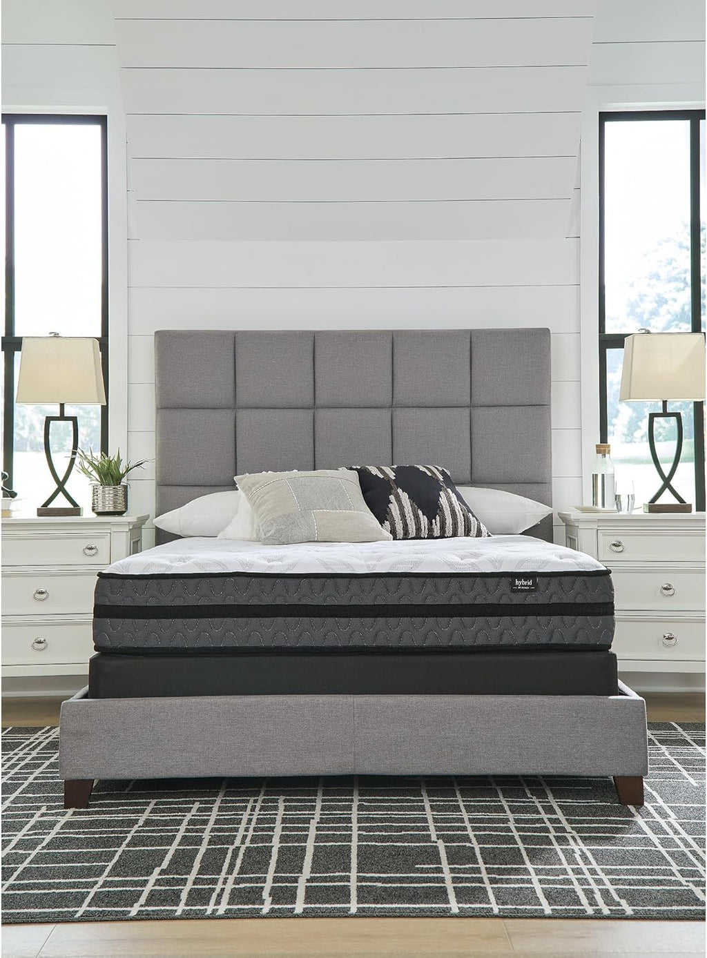 Signature Design by Ashley 10-Inch Hybrid Gel Memory Foam Mattress - Medium Firmness for Pressure Relief & Lumbar Support | Full Size