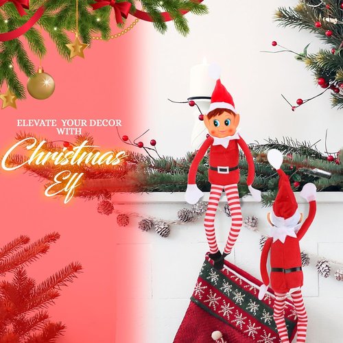 Elfette Plush Toy - Christmas Elf Behaving Badly | Naughty Girl Doll | 12 Inches