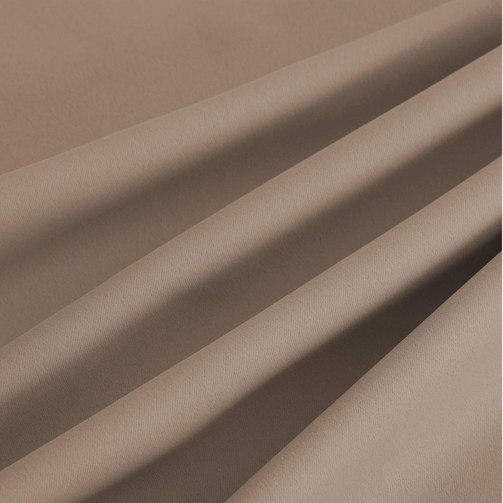 NICETOWN Room Darkening Curtains - Elegant Cappuccino Drapery Panels, 52" x 84" Size