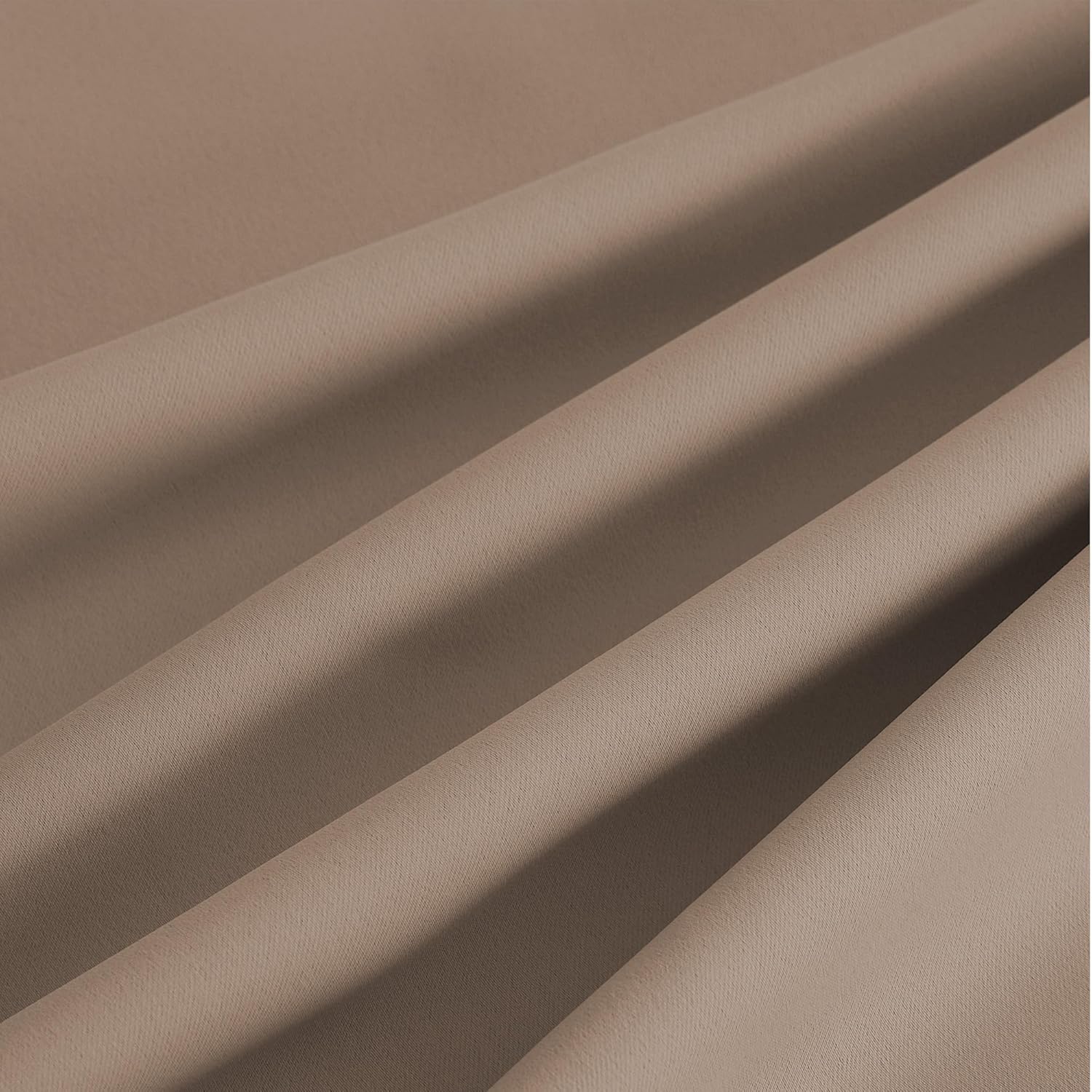 NICETOWN Room Darkening Curtains - Elegant Cappuccino Drapery Panels, 52" x 84" Size